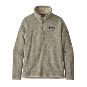Women's Patagonia Better Sweater 1/4-Zip Fleece in Oatmeal